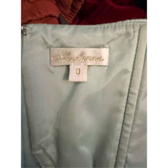 Shoshanna Strapless Dress. Gorgeous light green color. Sparkly. Size 2 - Picture 3 of 6